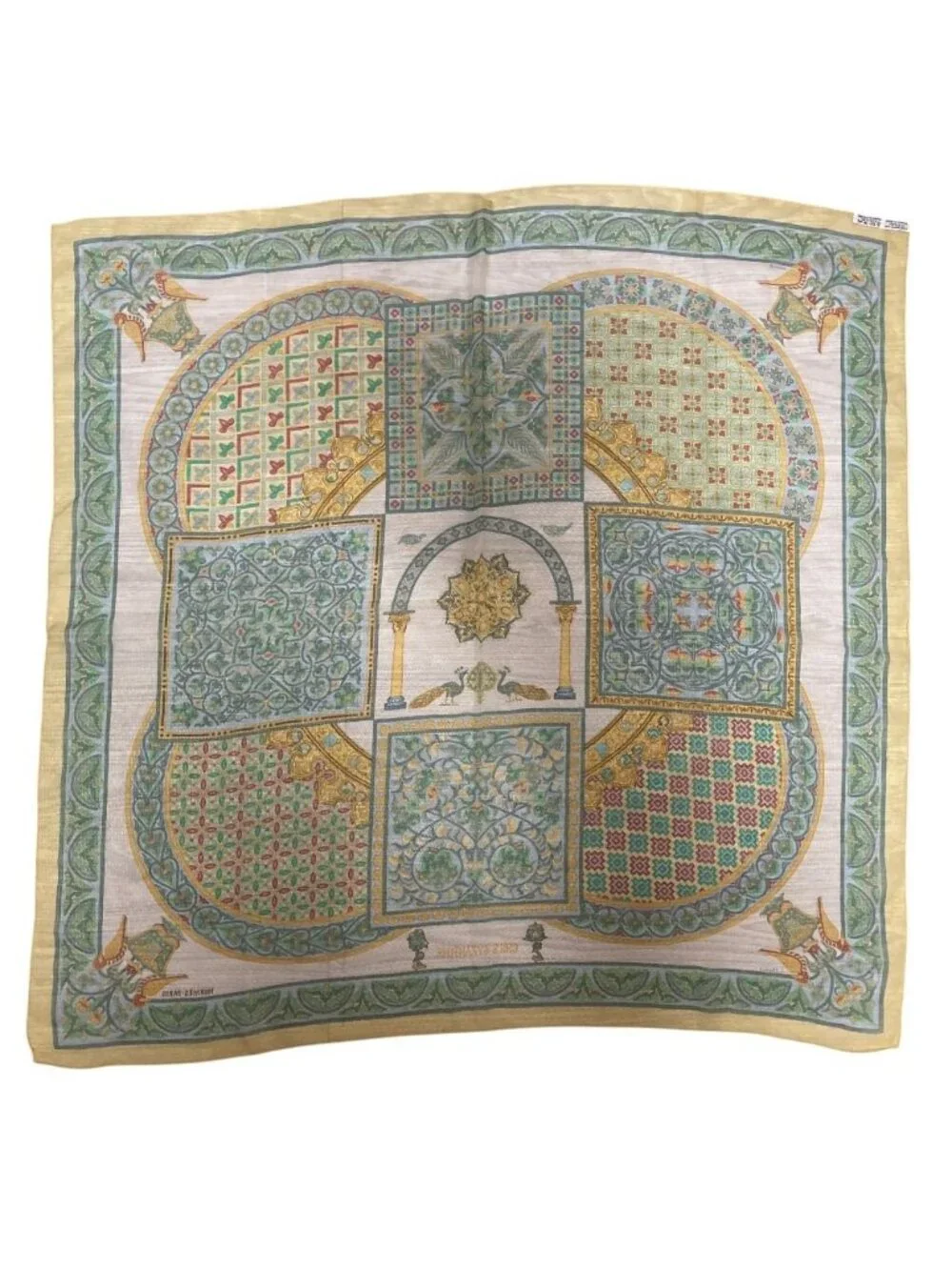 Hermes Carre 90 Ciels Byzantins Byzantine Sky Silk Sheer Large Scarf Multicolor